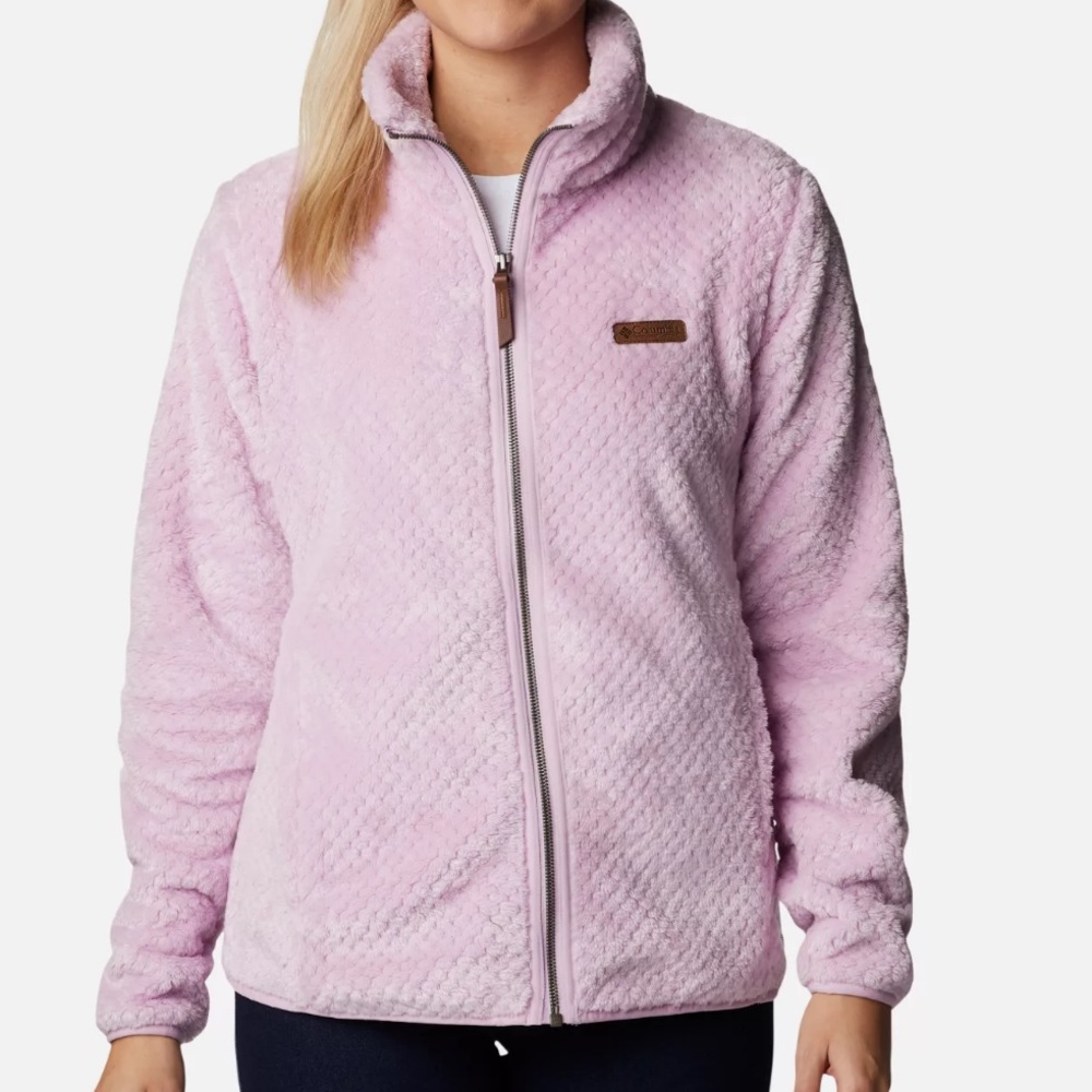NWT ( Columbia) Ladies fleas jacket size L light, pink color